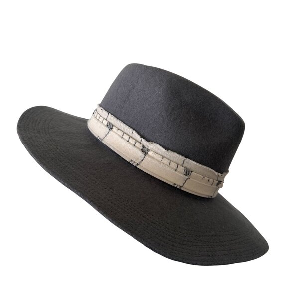 Lucky Brand Milagro & Stitch Grey Wool Boho Hat With Embellished Band - Picture 2 of 8